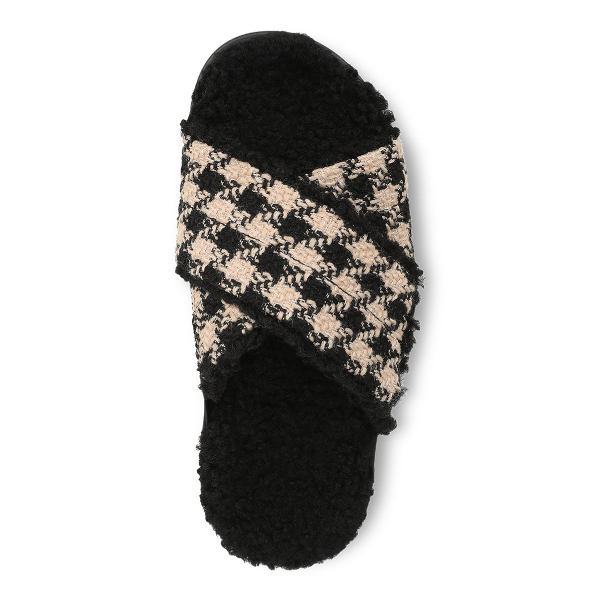 BLACK CREAM HOUNDSTOOTH | Top