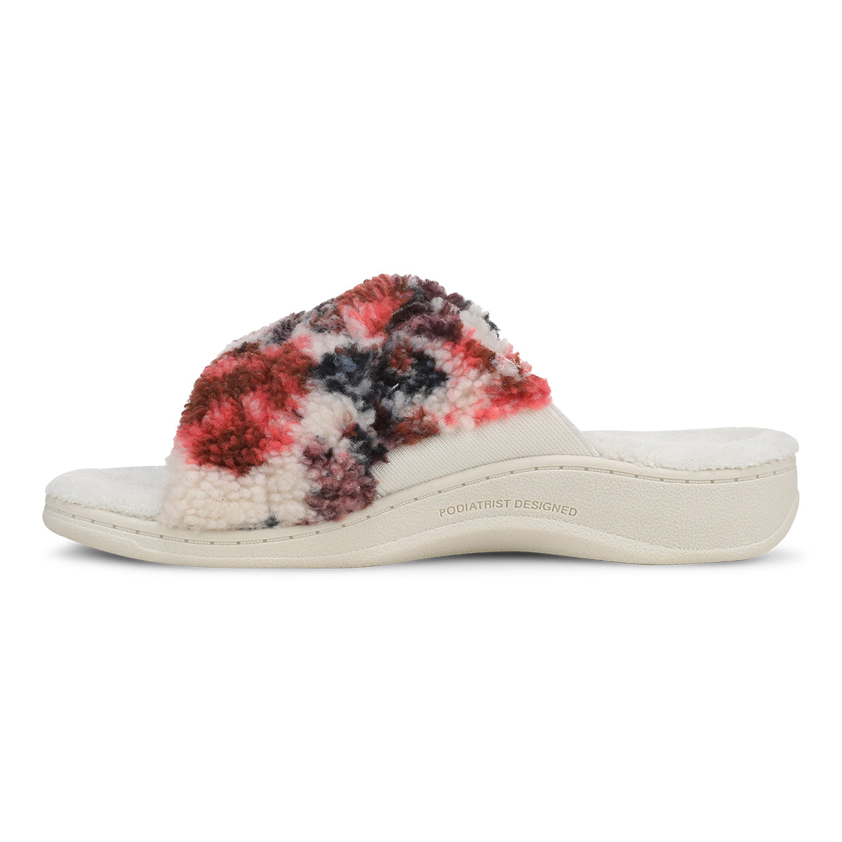 IVORY FLORAL FUR | Left