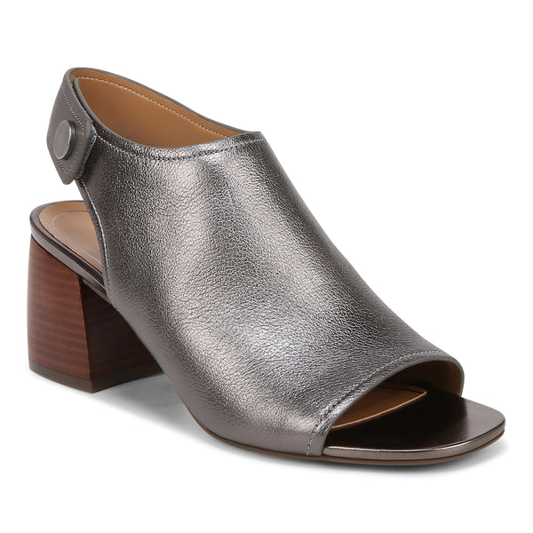 Pewter open 2025 toe heels