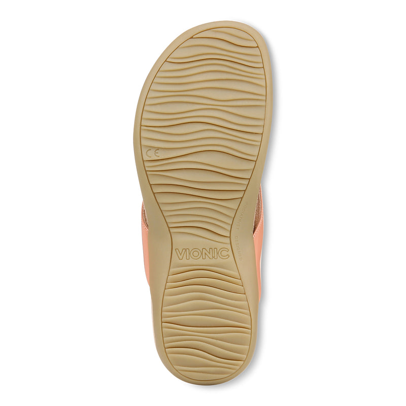Vionic Flip Flops Women's Ivory Cream Bella Toe Sandals Size 11 Comfort  Luxury