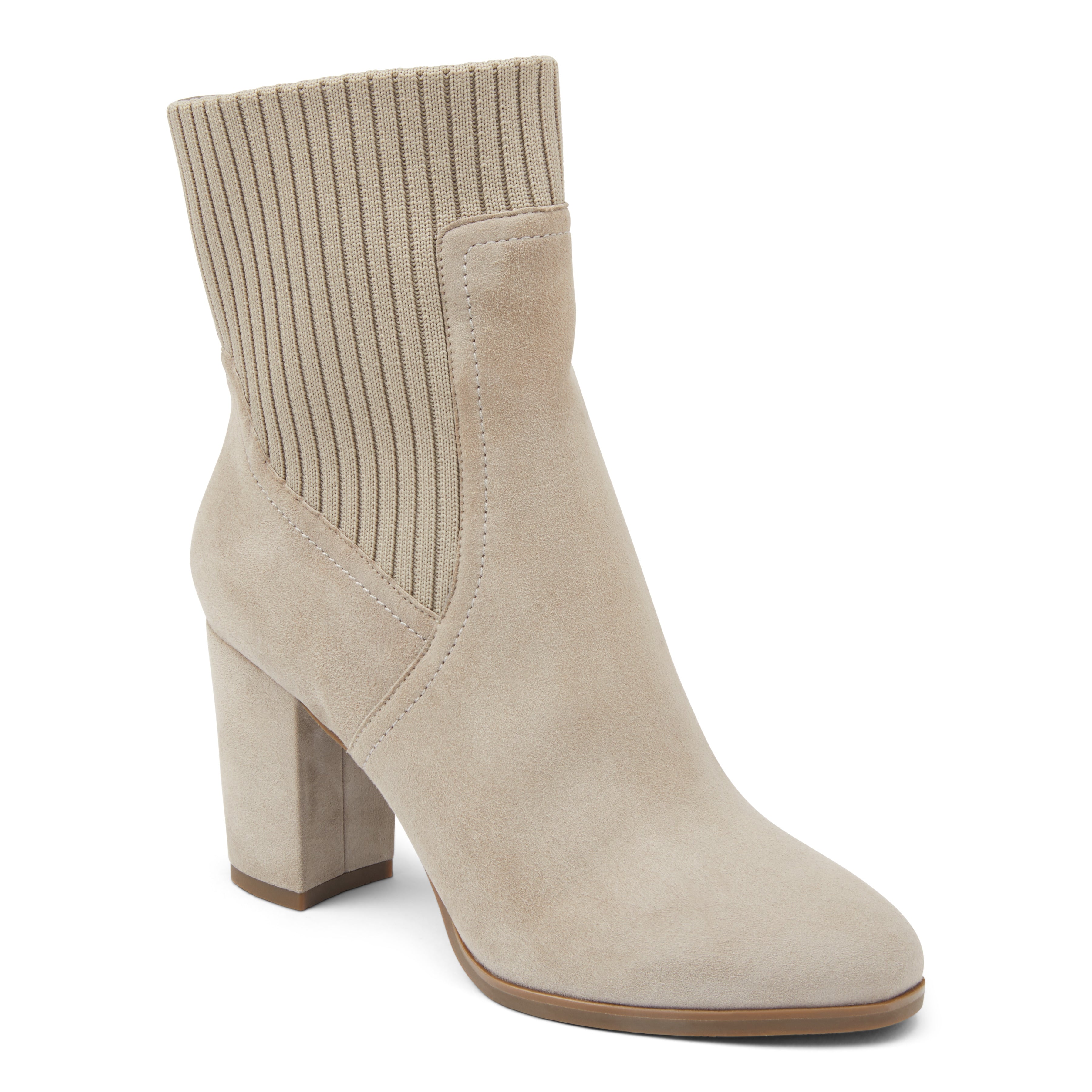 Vionic Kaylee Toff Leather Knit Boot Women Size 10 EU 42 10011534200